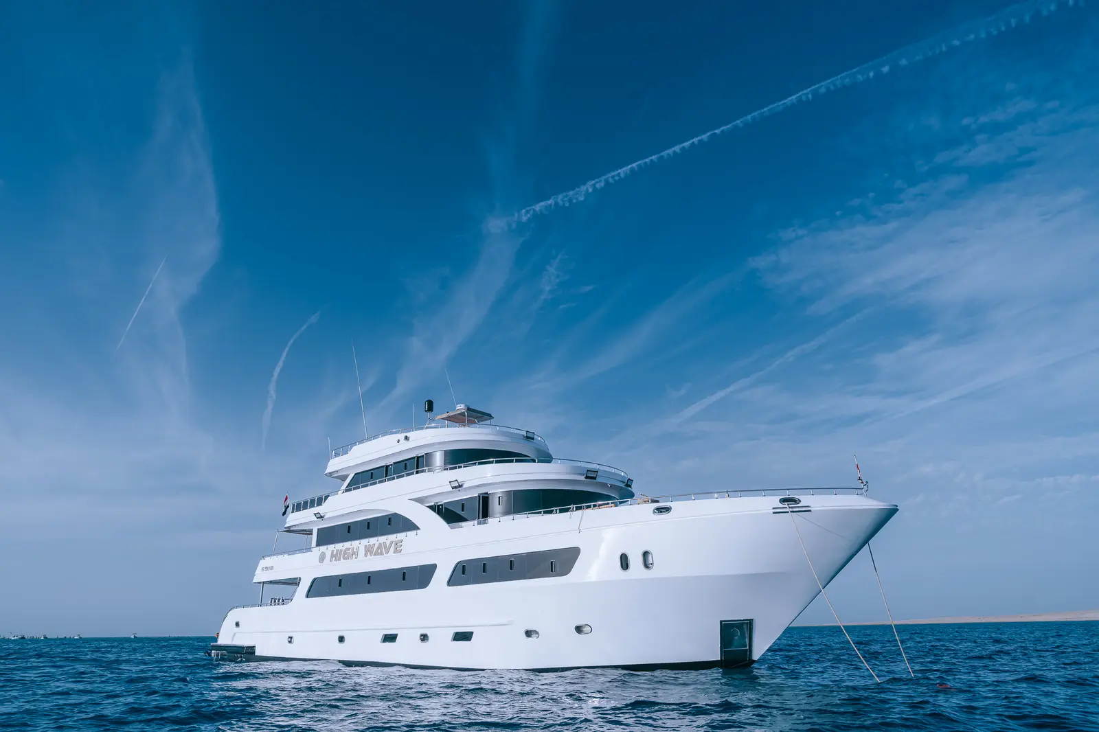 High Wave yacht at sea